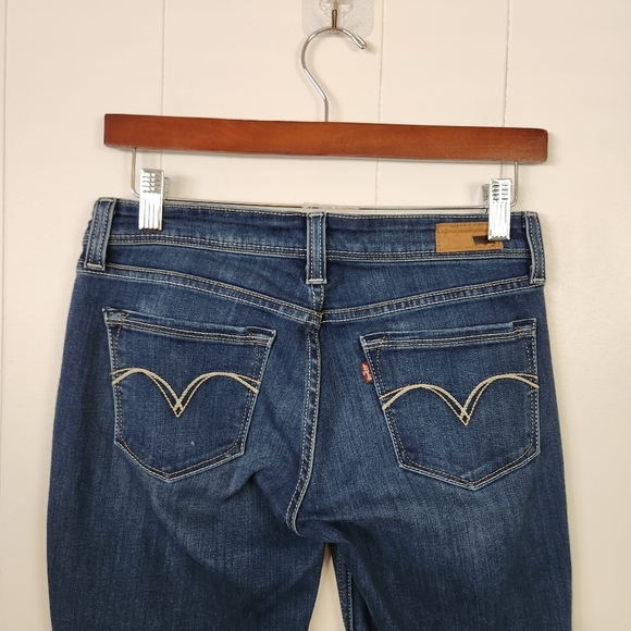 Levis Demi Curve Skinny Jeans Low Rise Denim Stretch Womens Size 27 Ankle Crop - Picture 3 of 11